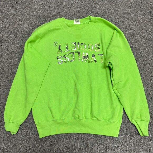The Cotton Exchange Lawless Society Green Crewneck Size Large - Picture 1 of 9